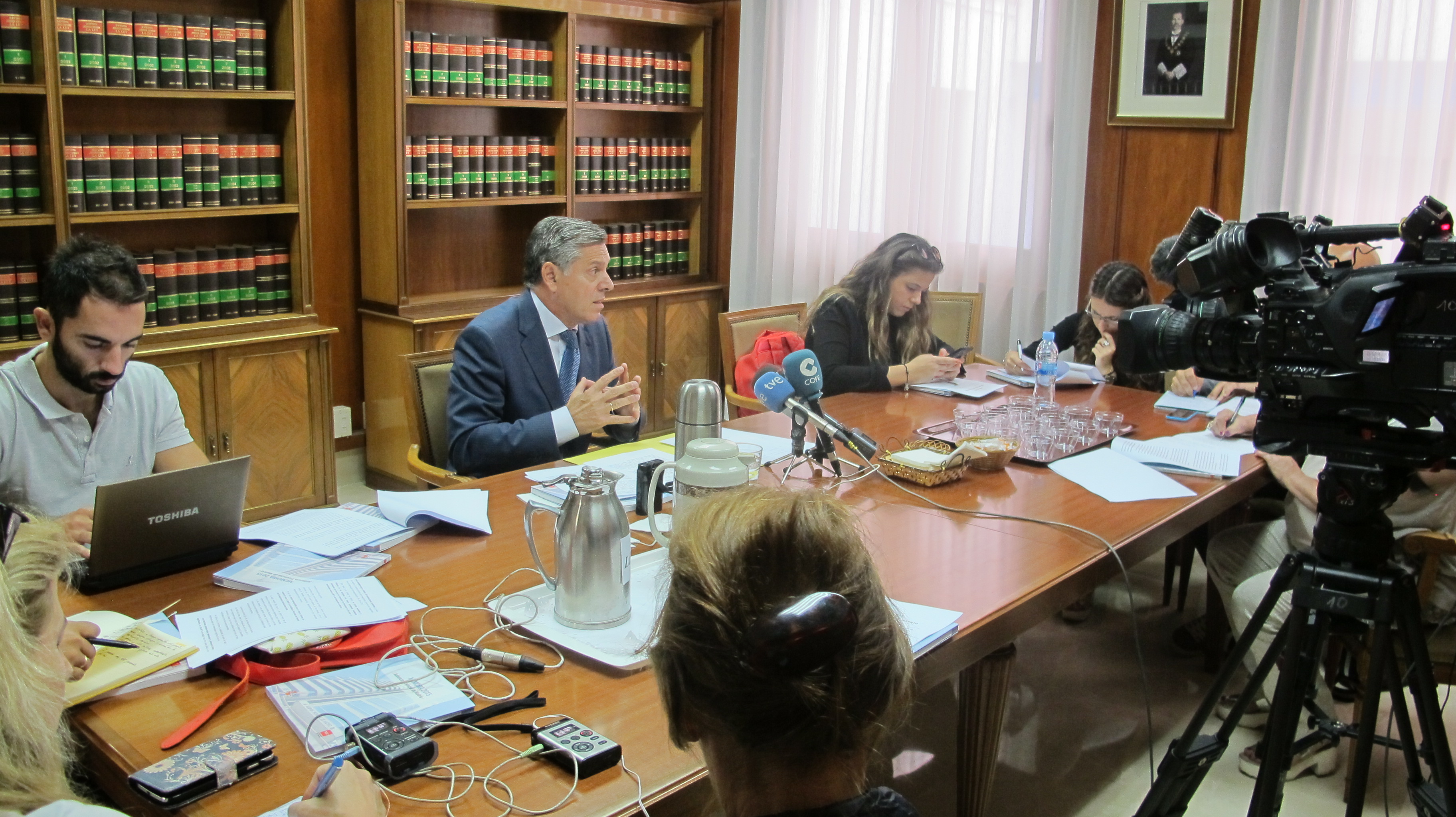 El presidente de la Audiencia Provincial de Madrid presenta a los medios la Memoria del año 2015